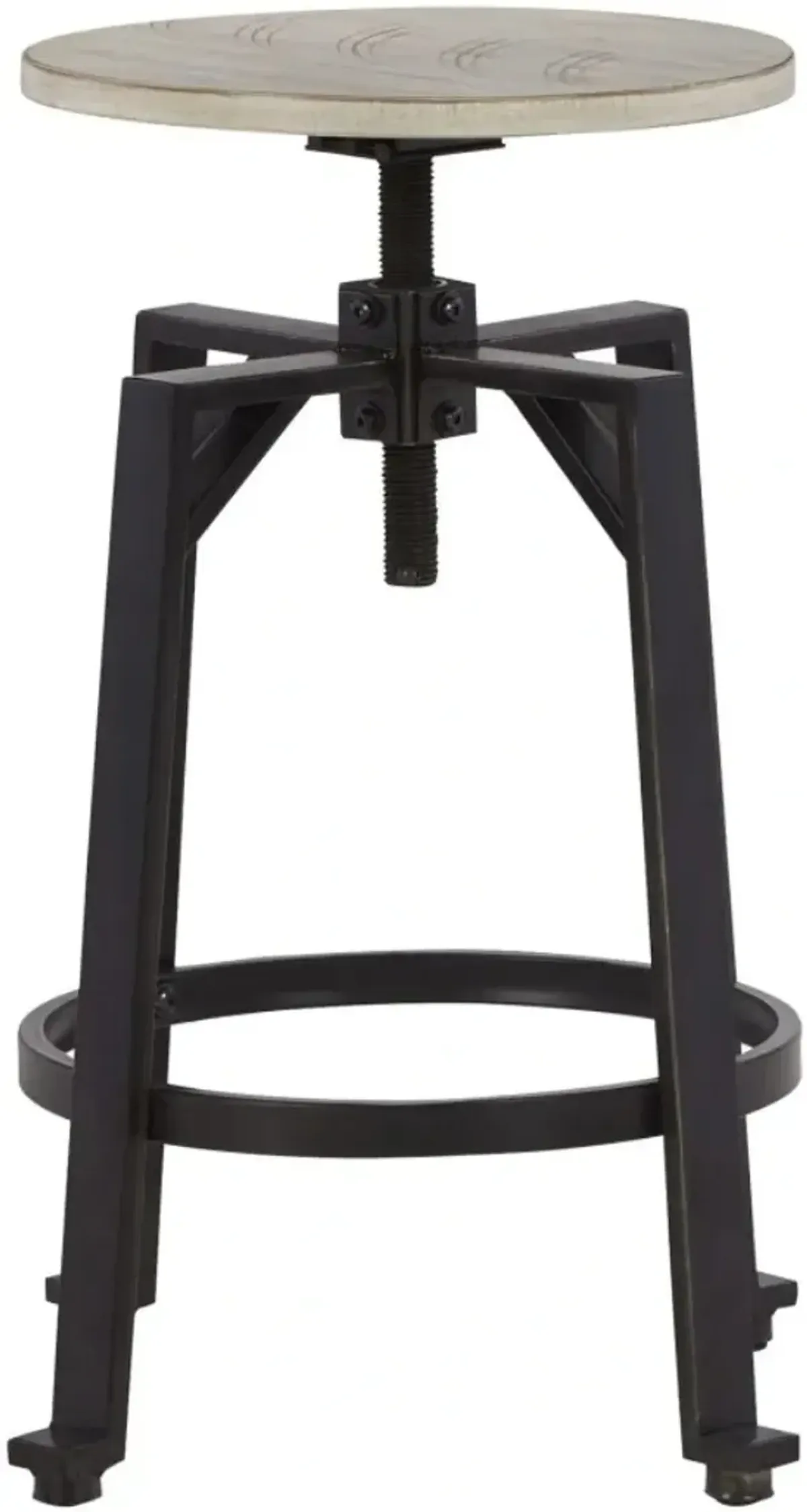 Signature Design by Ashley® Karisslyn Whitewash/Black Counter Height Stool - Set of 2