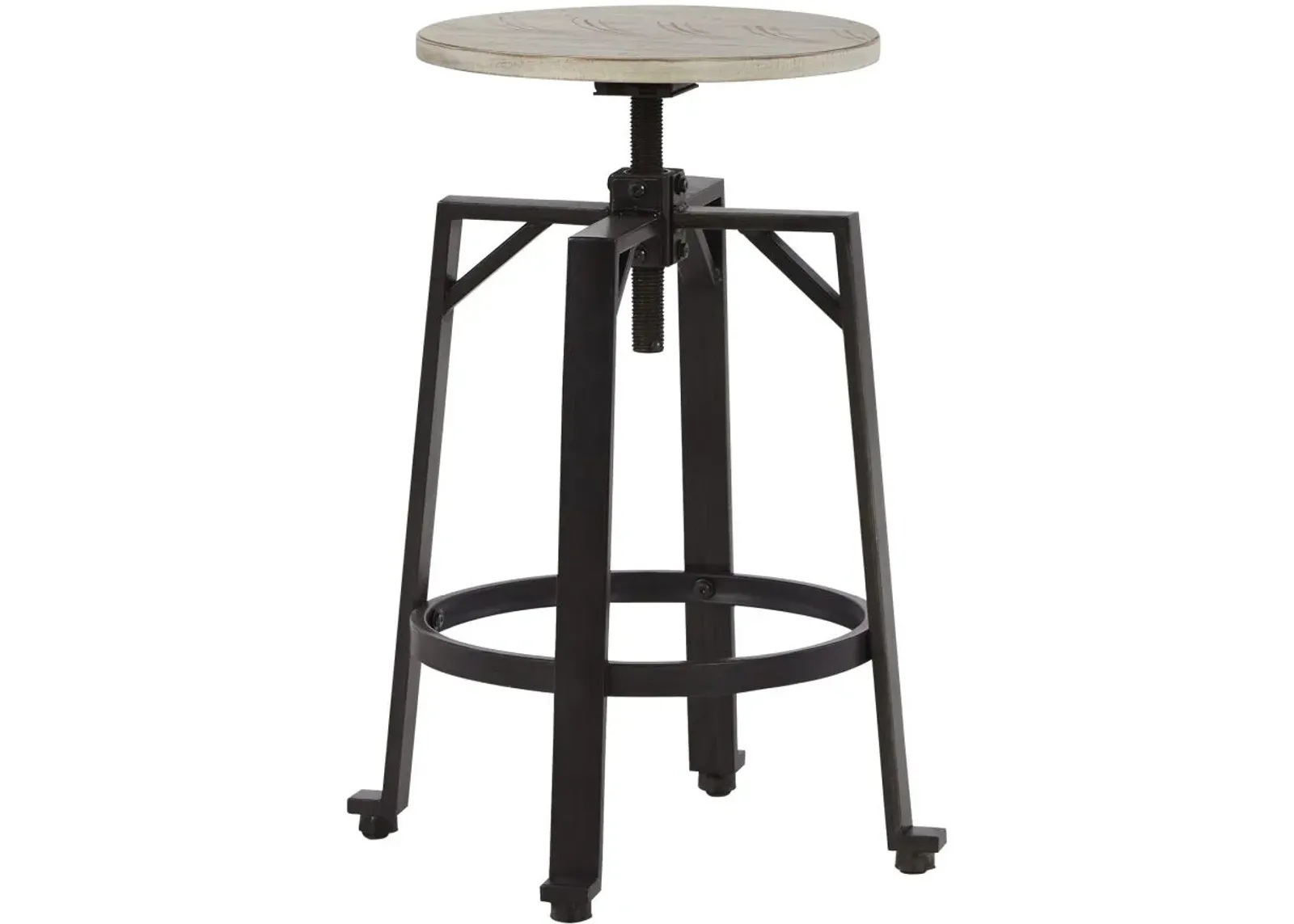 Signature Design by Ashley® Karisslyn Whitewash/Black Counter Height Stool - Set of 2