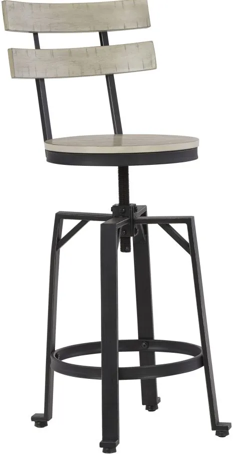 Signature Design by Ashley® Karisslyn Whitewash/Black Counter Height Stool - Set of 2