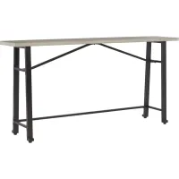 Signature Design by Ashley® Karisslyn Whitewash/Black Long Counter Table