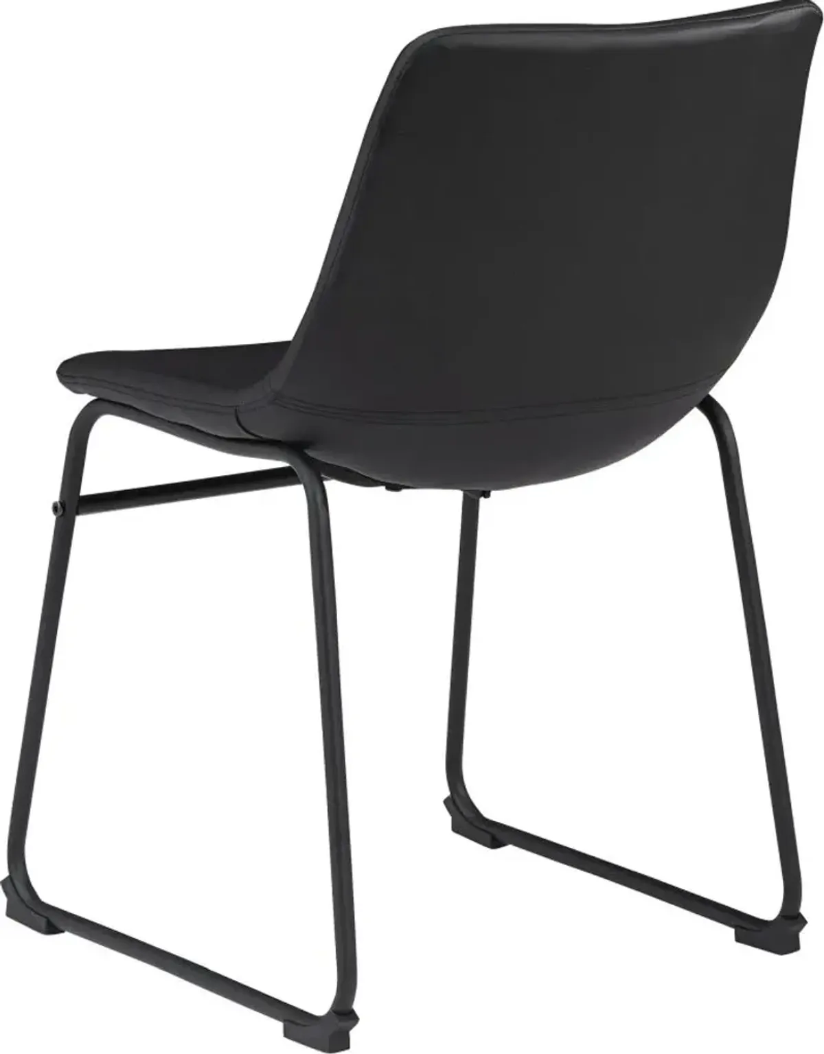 Signature Design by Ashley® Centiar Black Upholstered Dining Side Chairs - Set of 2