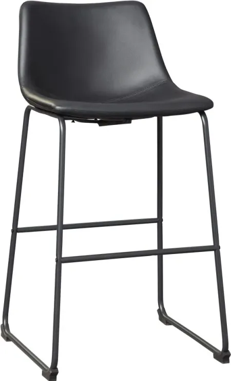 Signature Design by Ashley® Centiar Black Tall Upholstered Barstool- Set of 2