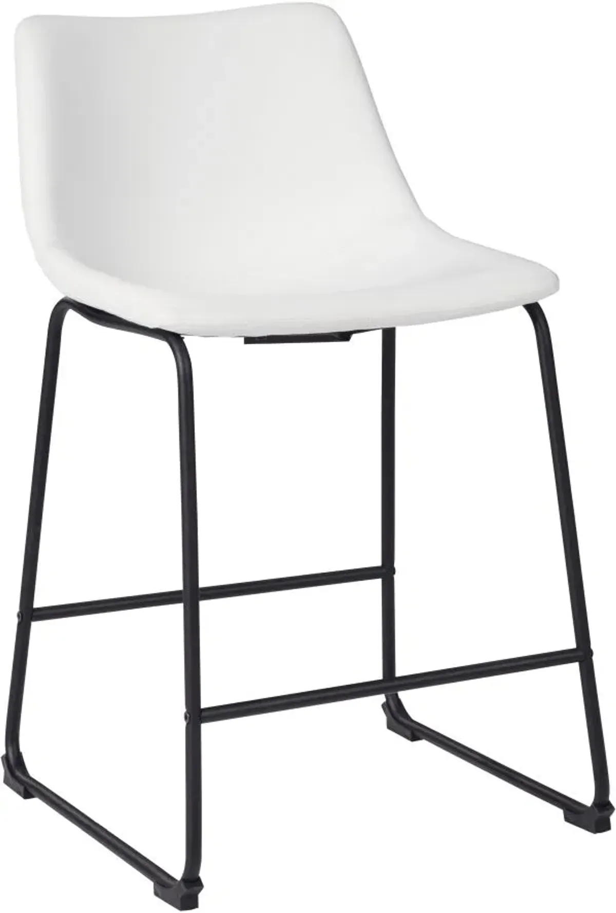 Signature Design by Ashley® Centiar White Upholstered Counter Height Stool - Set of 2