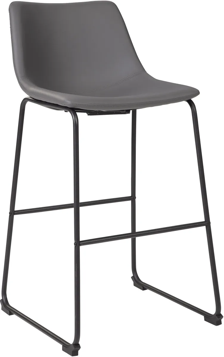 Signature Design by Ashley® Centiar Gray Tall Upholstered Bar Stool - Set of 2