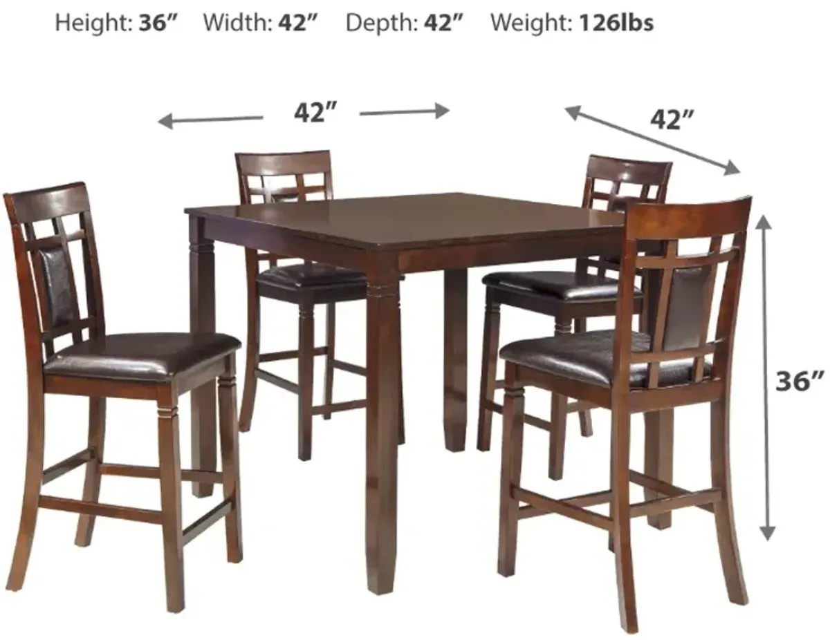 Signature Design by Ashley® Bennox 5-Piece Brown Counter Height Dining Set