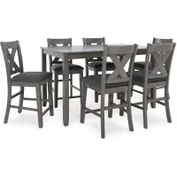 Signature Design by Ashley® Caitbrook 7-Piece Gray Counter Height Dining Set