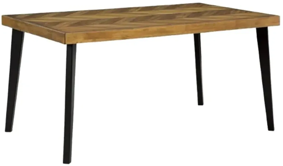 Signature Design by Ashley® Blondon 7-Piece Black/Brown Dining Table Set