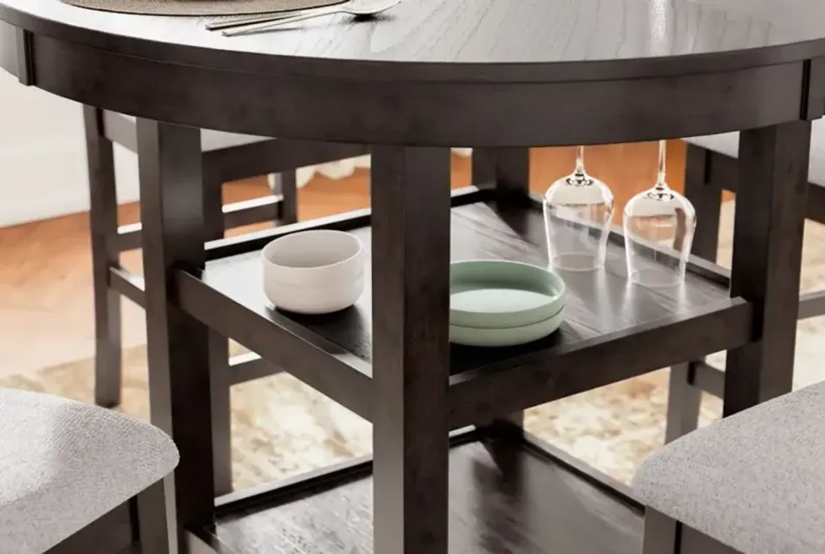 Signature Design by Ashley® Langwest 5-Piece Cherry Brown Counter Dining Set