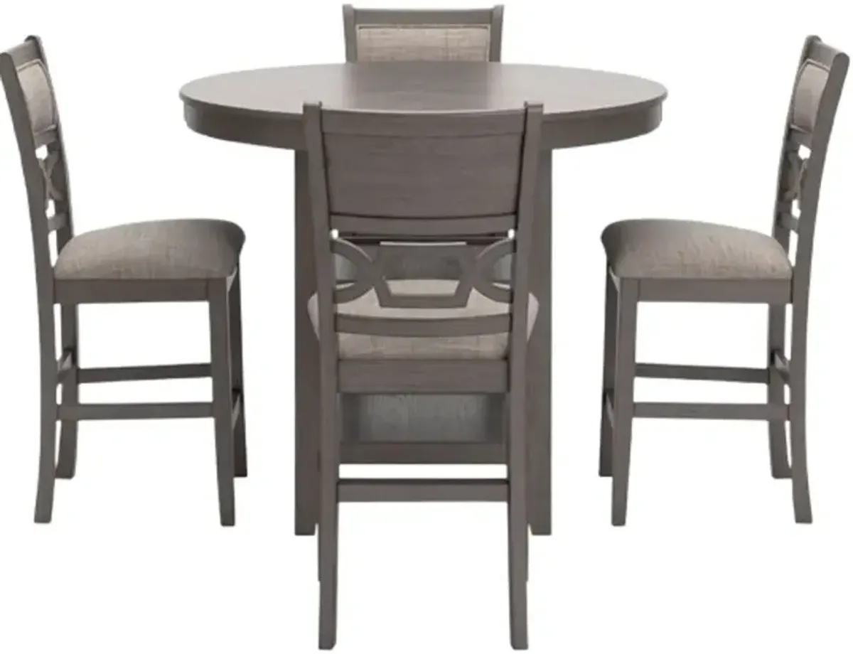 Signature Design by Ashley® Wrenning 5-Piece Gray Counter Dining Table Set