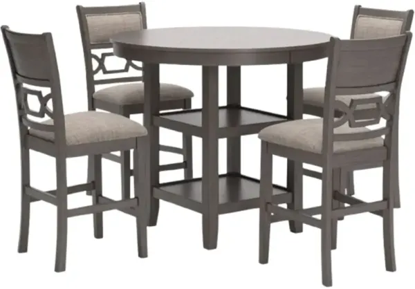 Signature Design by Ashley® Wrenning 5-Piece Gray Counter Dining Table Set
