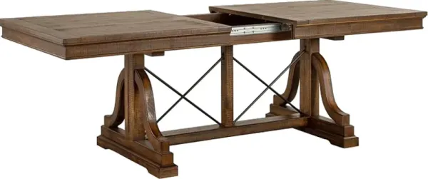 Magnussen Home® Bay Creek Toasted Nutmeg Trestle Dining Table