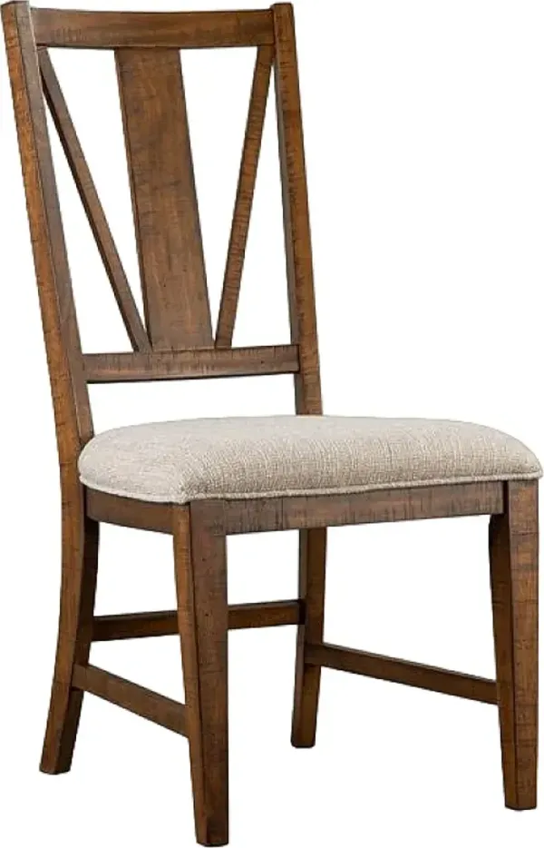 Magnussen Home® Bay Creek Toasted Nutmeg and Baja Fog Side Chair