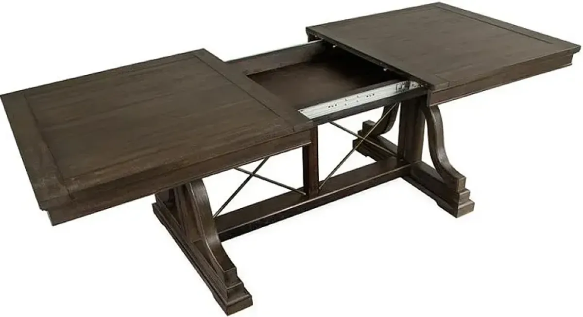 Magnussen Home® Westley Falls Graphite 72" Trestle Dining Table