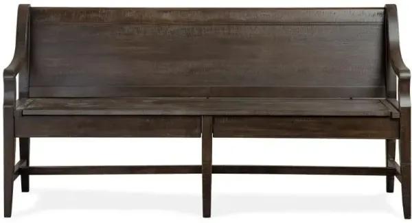 Magnussen Home® Westley Falls Graphite Bench with Back