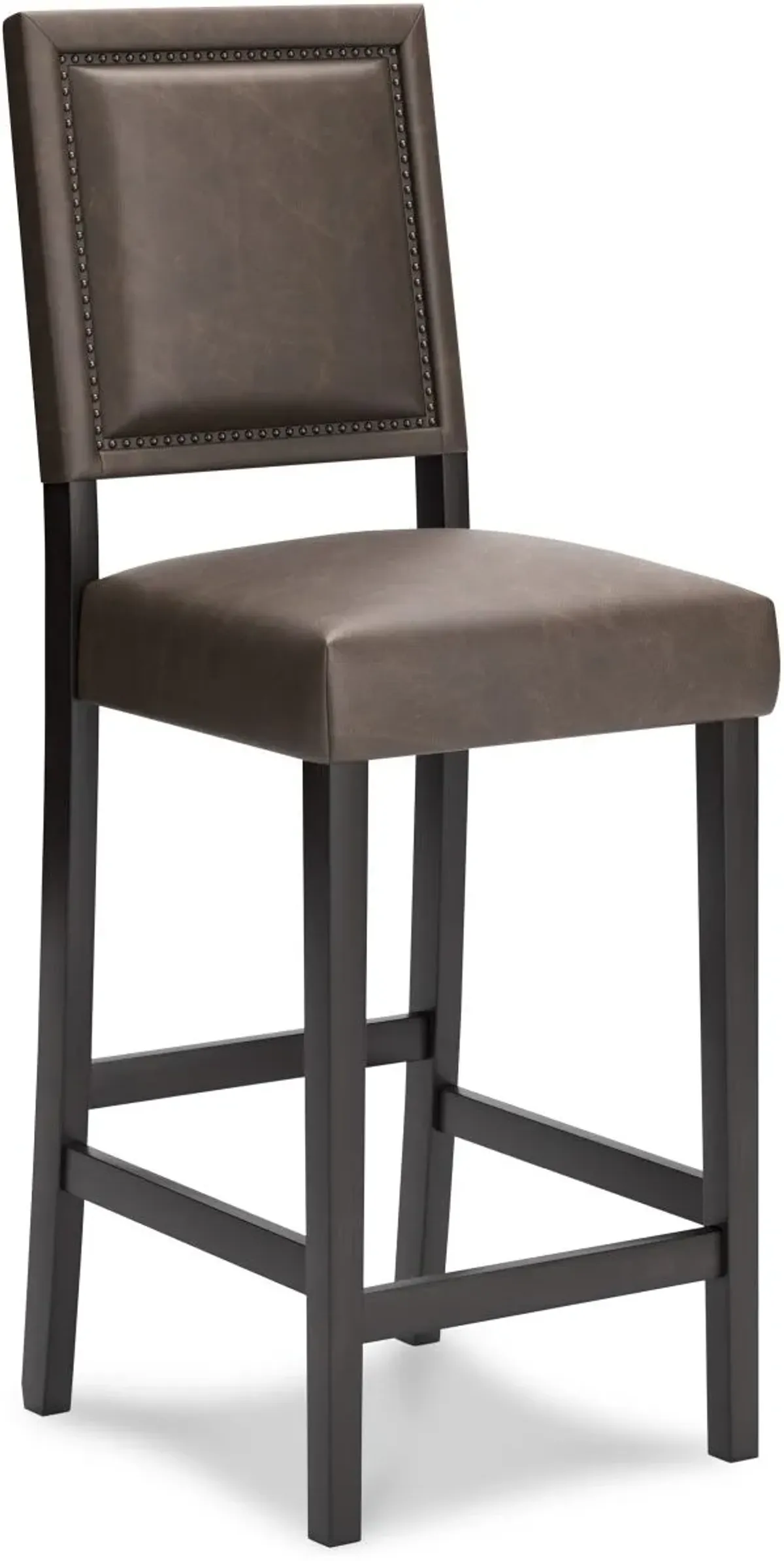 Signature Design by Ashley® Benmara 2-Piece Dark Brown Bar Height Bar Stool - Set of 2