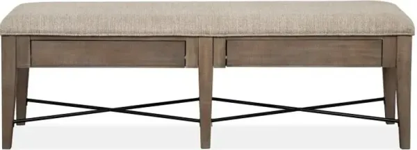 Magnussen Home® Paxton Place Dovetail Grey Upholstered Bench