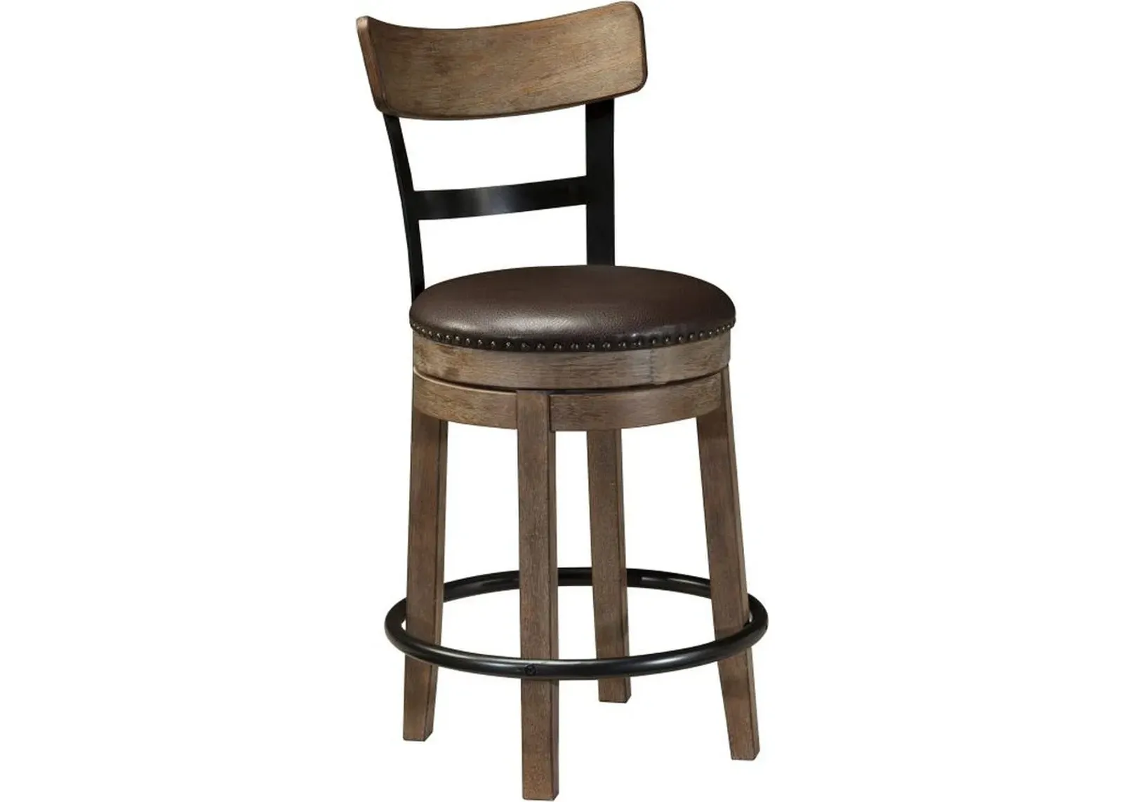 Signature Design by Ashley® Pinnadel Light Brown Upholstered Swivel Barstool - Set of 2