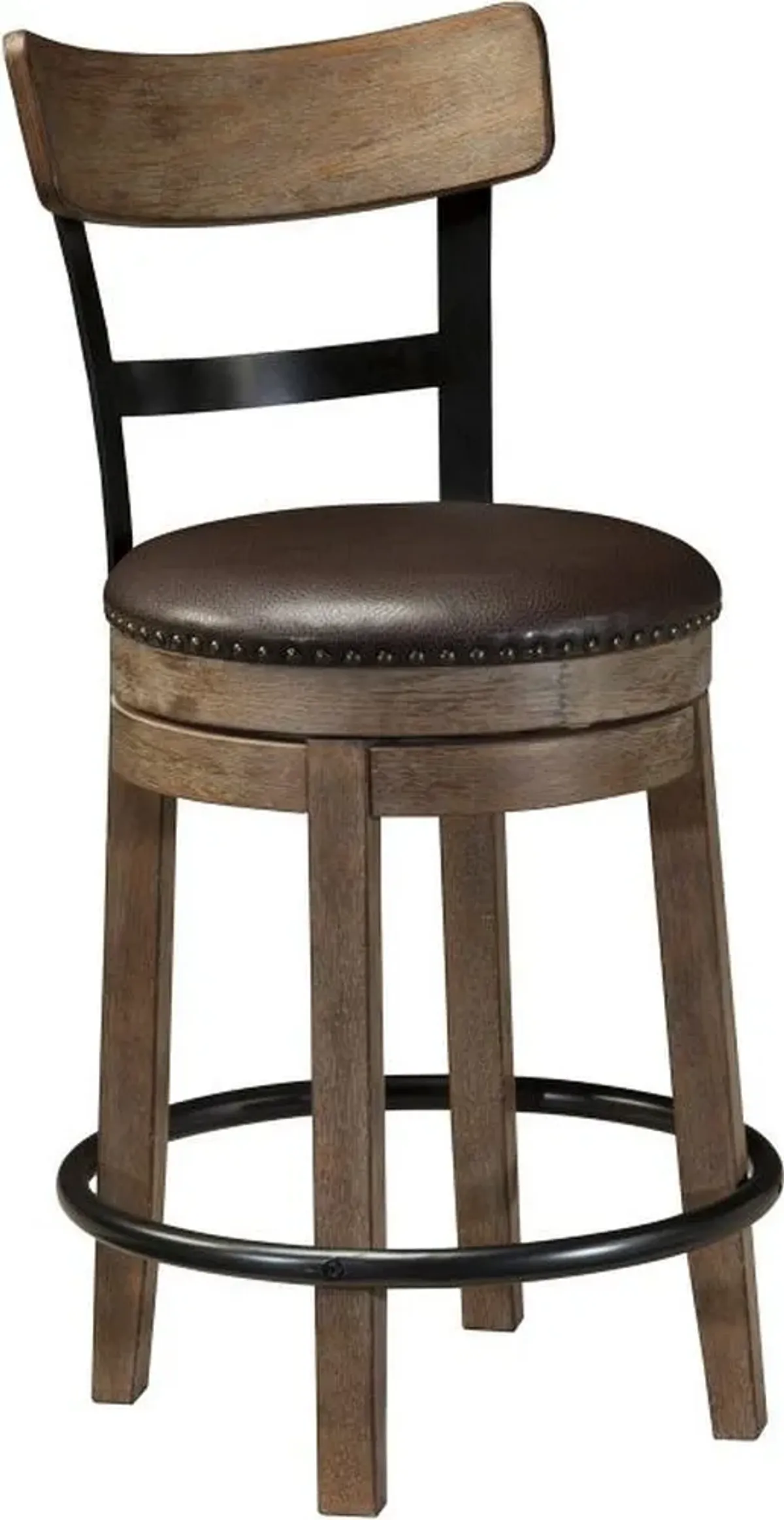 Signature Design by Ashley® Pinnadel Light Brown Upholstered Swivel Barstool - Set of 2