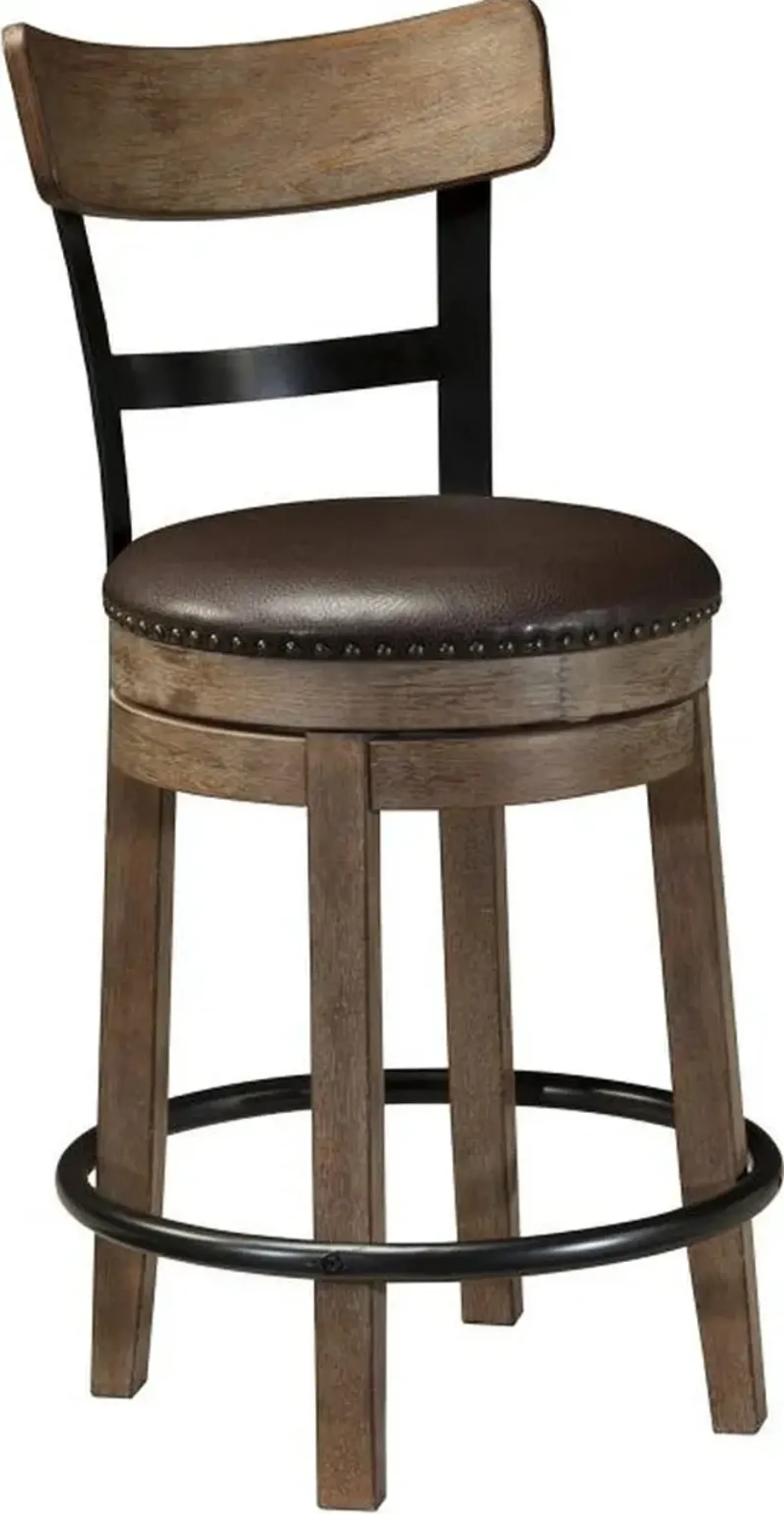 Signature Design by Ashley® Pinnadel Light Brown Upholstered Swivel Barstool - Set of 2