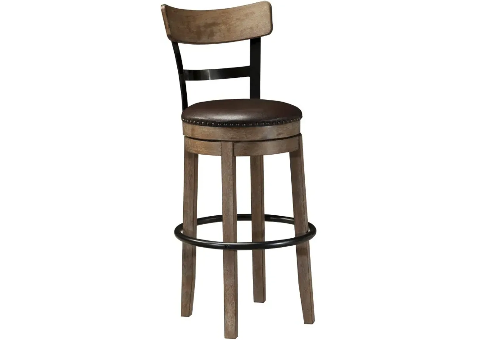 Signature Design by Ashley® Pinnadel Light Brown Tall Upholstered Swivel Barstool - Set of 2