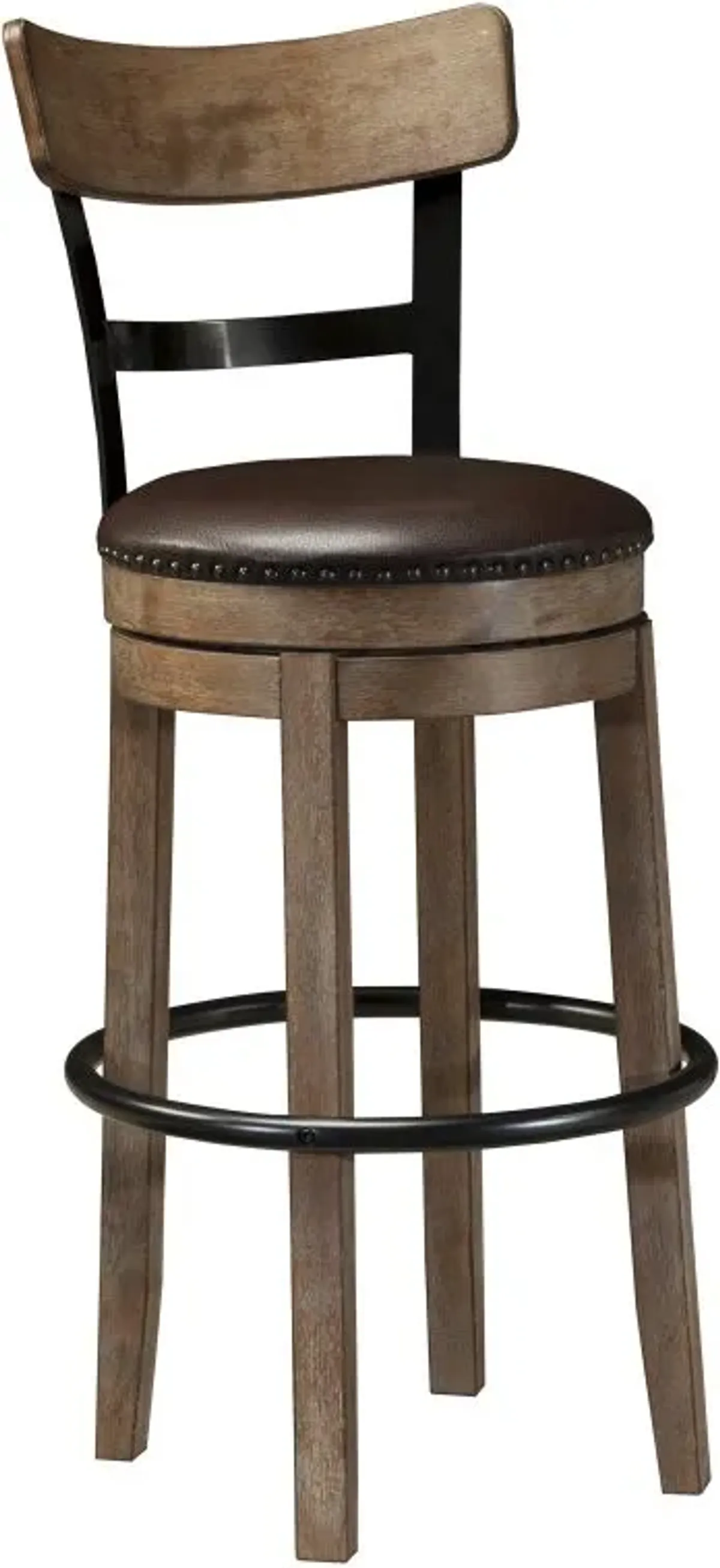 Signature Design by Ashley® Pinnadel Light Brown Tall Upholstered Swivel Barstool - Set of 2