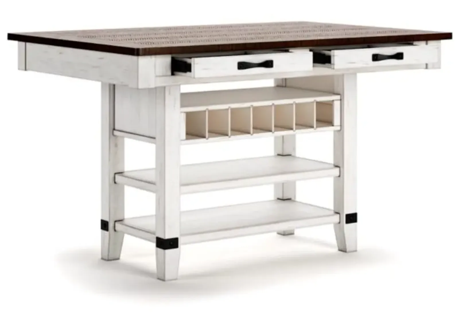 Signature Design by Ashley® Valebeck White/Brown Counter Height Dining Table