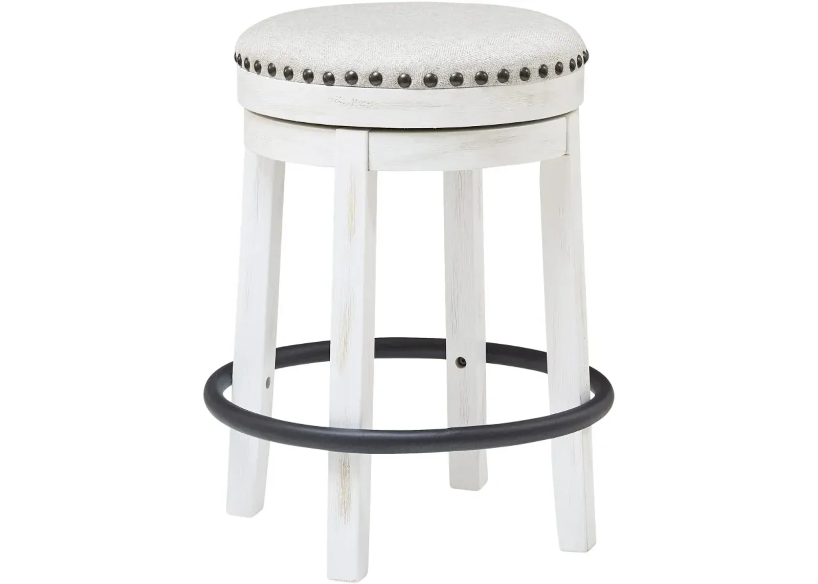 Signature Design by Ashley® Valebeck Black and White Counter Height Stool - Set of 2