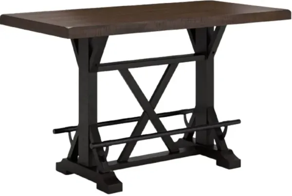Signature Design by Ashley® Valebeck Brown Counter Dining Table with Black Base