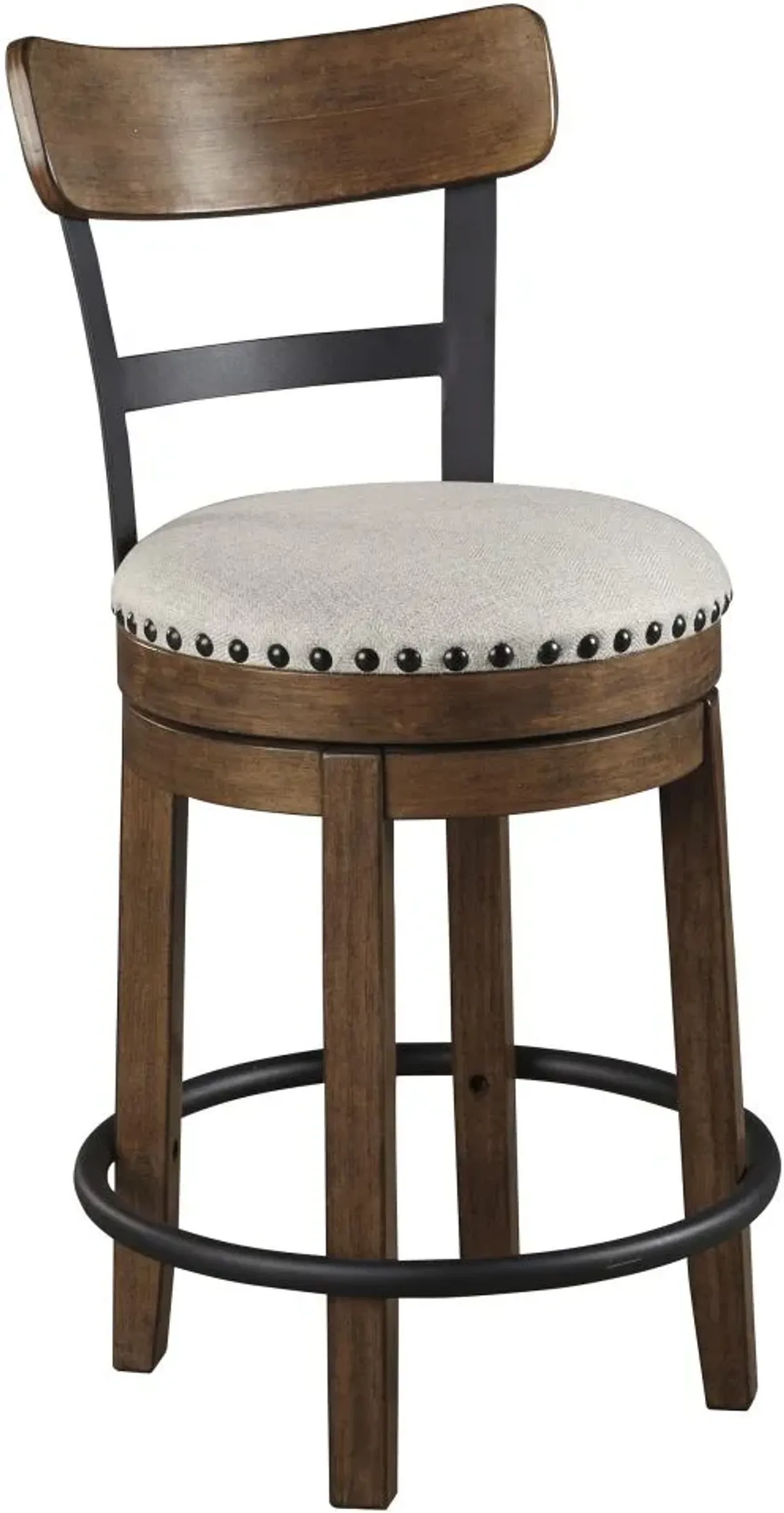 Signature Design by Ashley® Valebeck Brown Upholstered Swivel Bar Stool - Set of 2