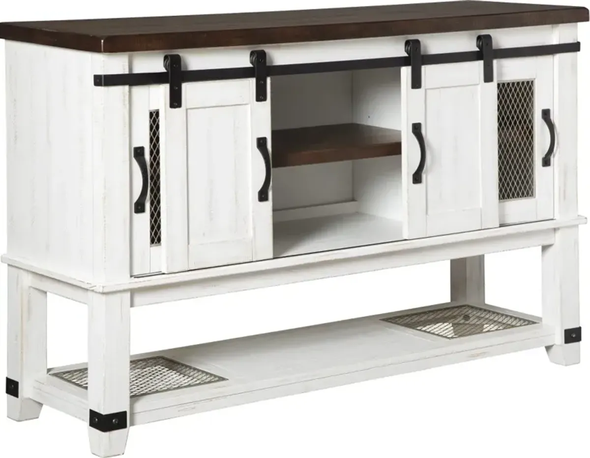 Signature Design by Ashley® Valebeck White/Brown Dining Room Server