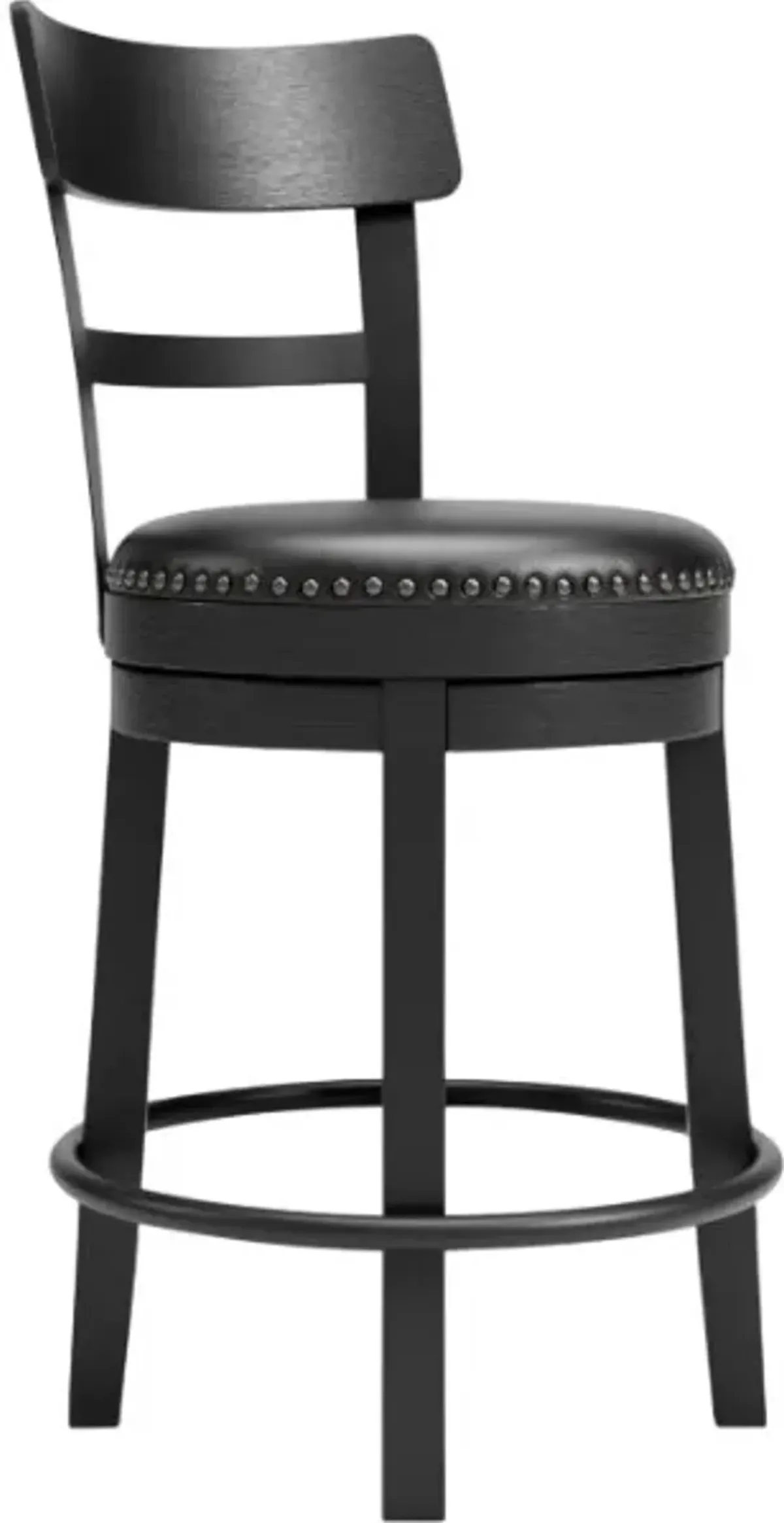 Signature Design by Ashley® Valebeck Black Swivel Barstool - Set of 2