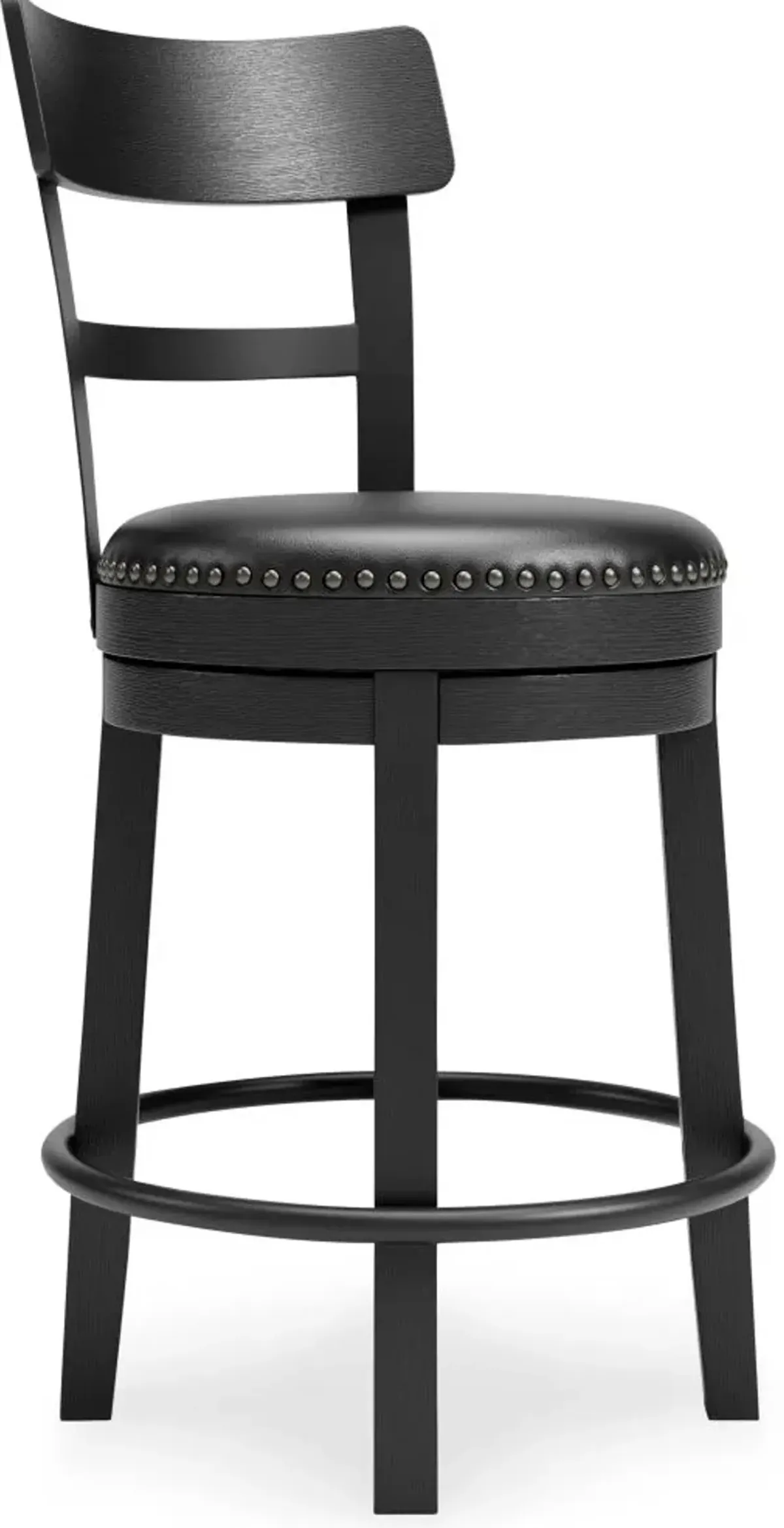 Signature Design by Ashley® Valebeck Black Swivel Barstool - Set of 2