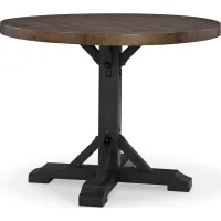 Signature Design by Ashley® Valebeck Rustic Black/Rustic Brown Counter Height Dining Table