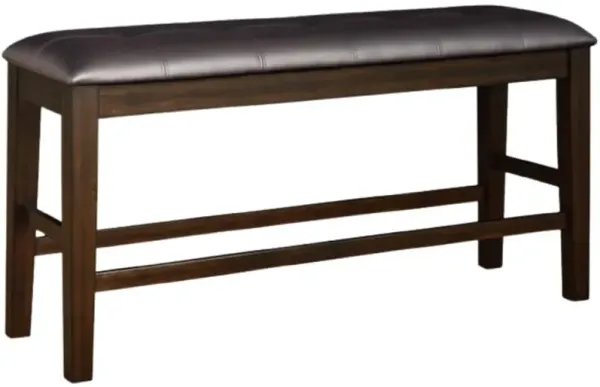 Signature Design by Ashley® Haddigan Black/Dark Brown Upholstered Counter Dining Bench