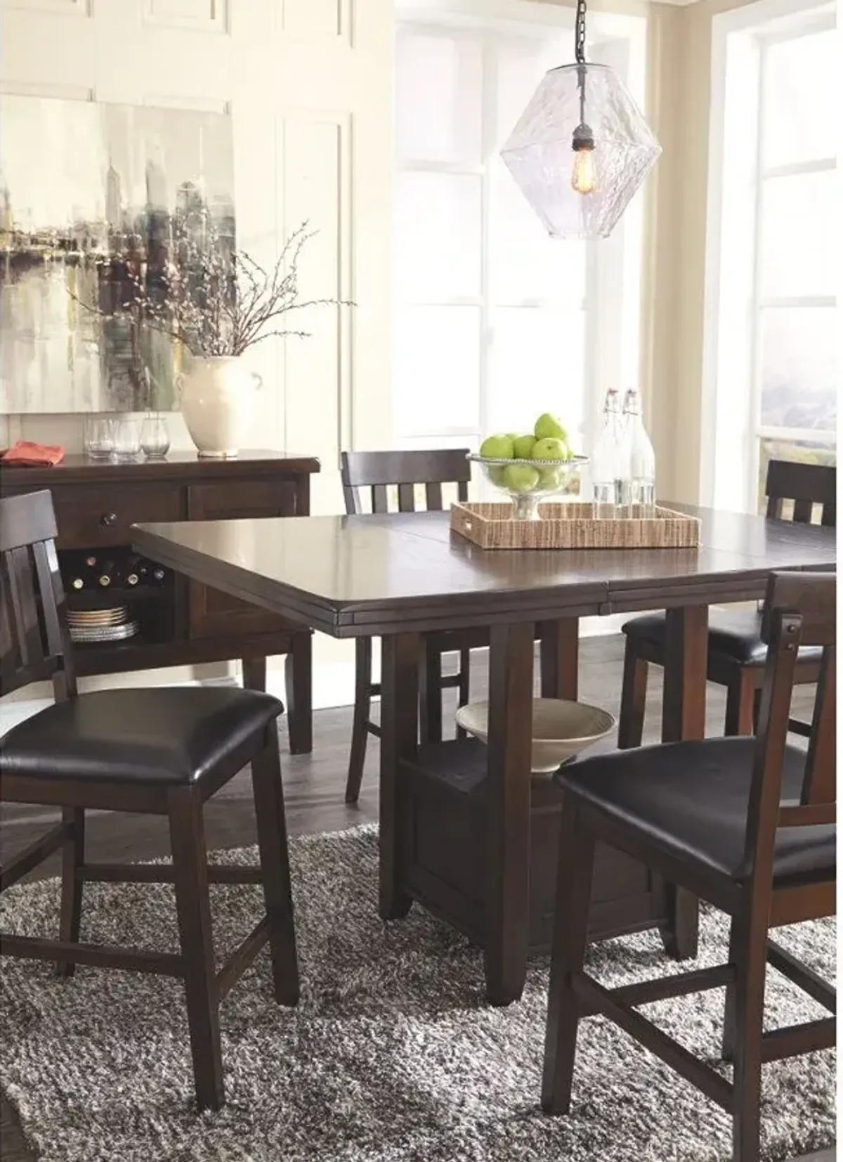 Signature Design by Ashley® Haddigan Dark Brown Counter Dining Table