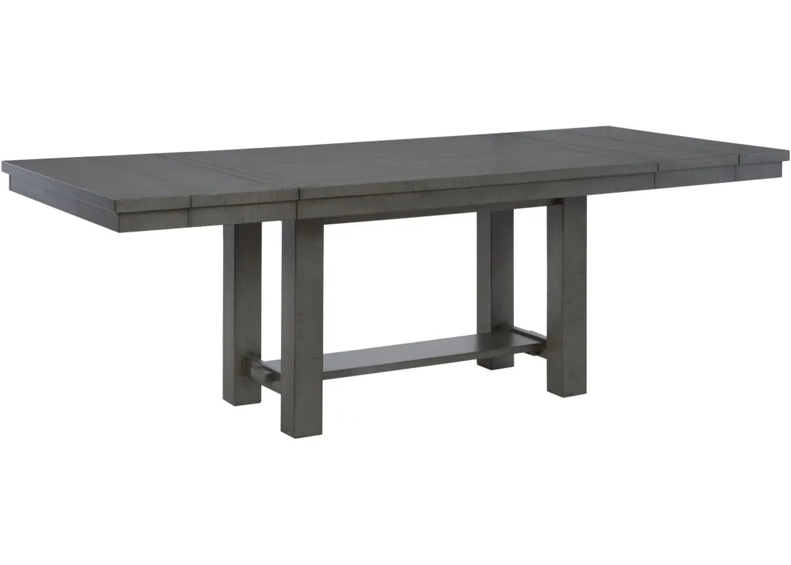 Signature Design by Ashley® Myshanna Antiqued Gray Dining Extension Table