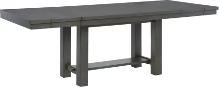 Signature Design by Ashley® Myshanna Antiqued Gray Dining Extension Table
