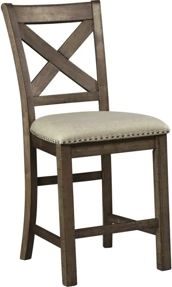 Signature Design by Ashley® Moriville Beige Upholstered Bar Stool - Set of 2