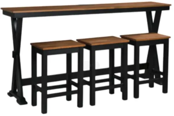 Signature Design by Ashley® Wildenauer 4-Piece Black/Brown Dining Set