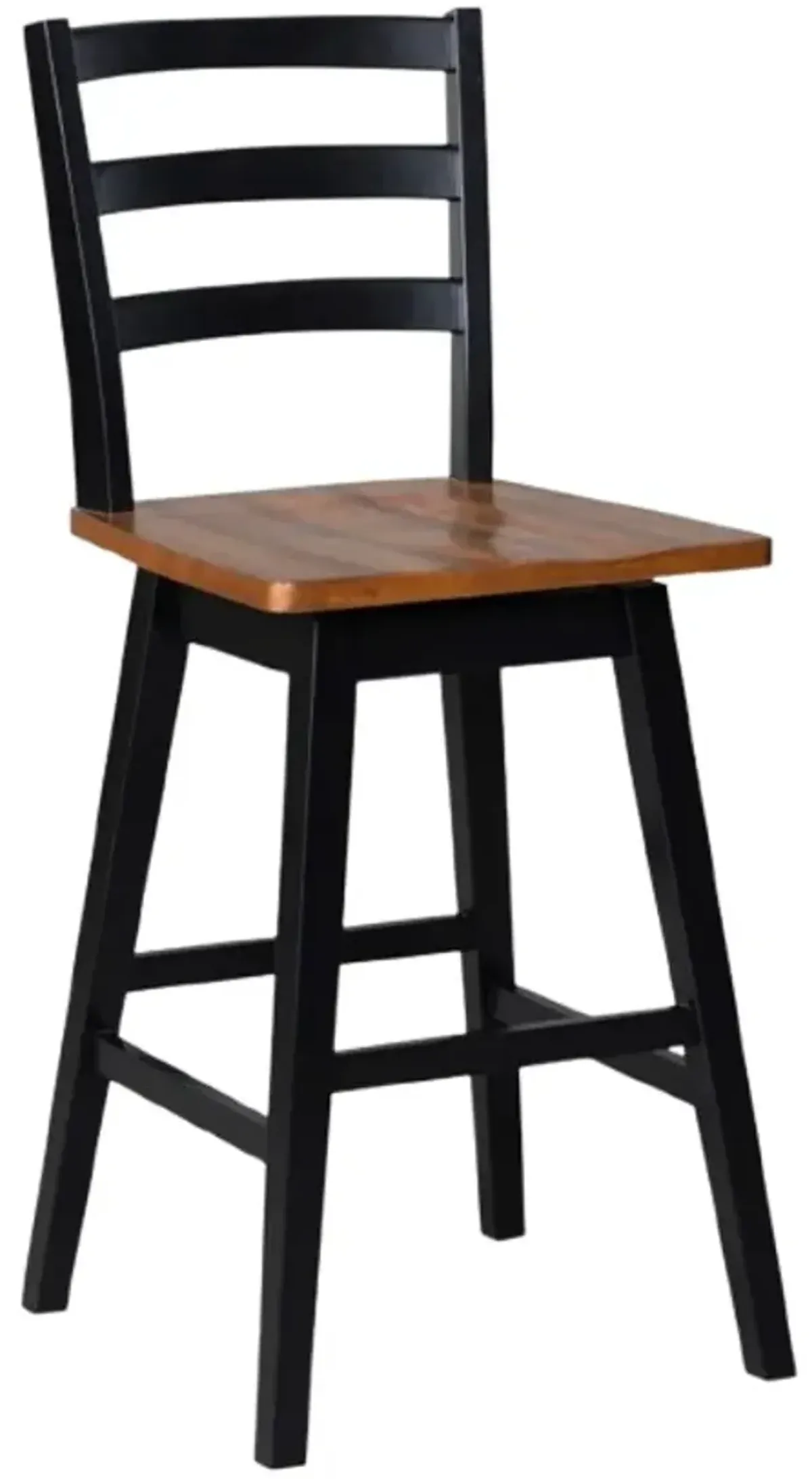 Signature Design by Ashley® Wildenauer Black/Brown Tall Swivel Bar Stool