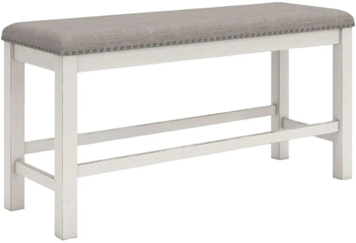 Signature Design by Ashley® Robbinsdale Antique White Counter Dining Bench