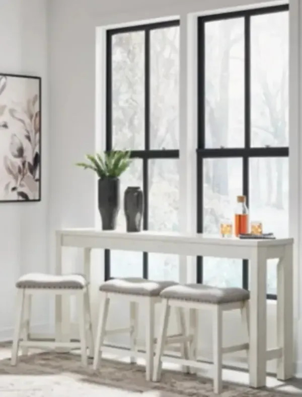 Signature Design by Ashley® Robbinsdale 4-Piece Antique White Dining Set