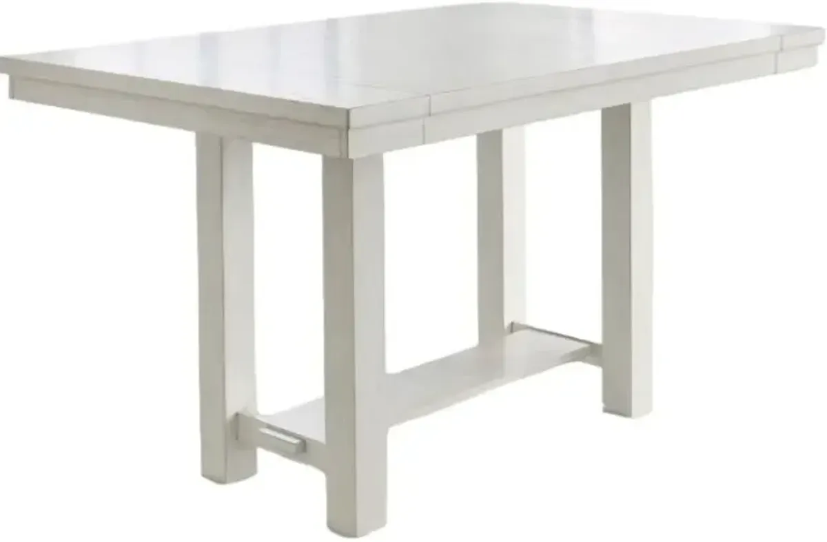 Signature Design by Ashley® Robbinsdale Antique White Counter Height Dining Extension Table