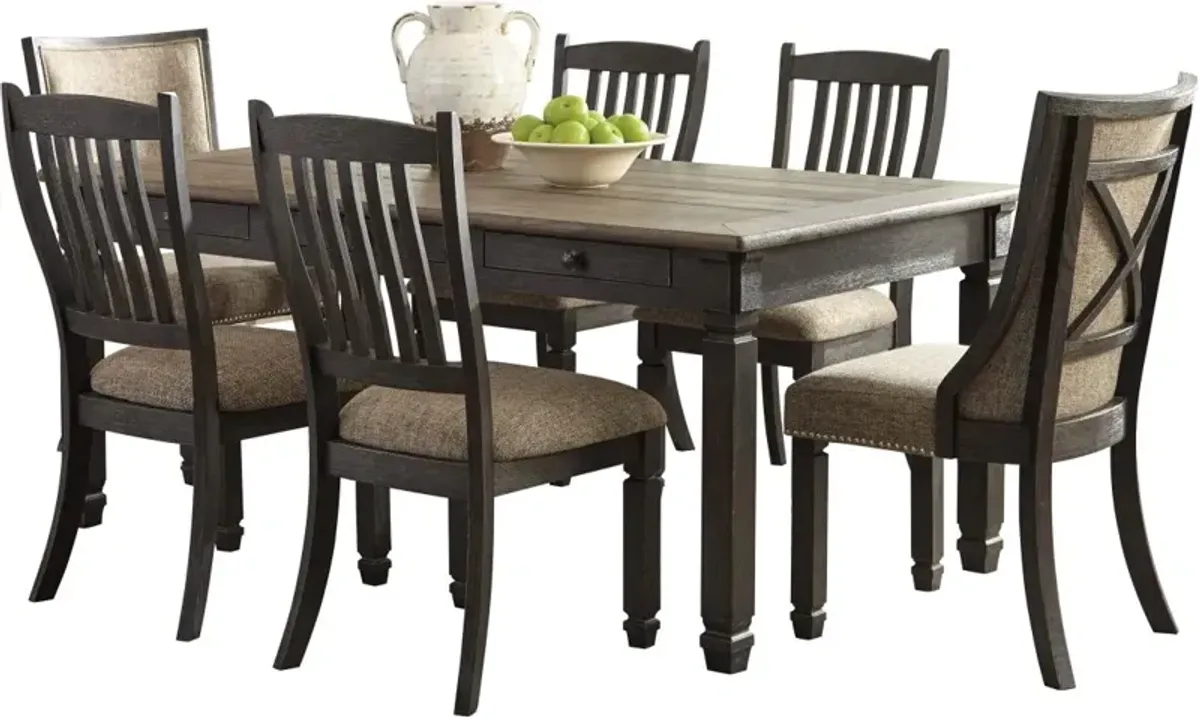 Signature Design by Ashley® Realyn Chipped White Dining Upholstered Side Chairs - Set of 2