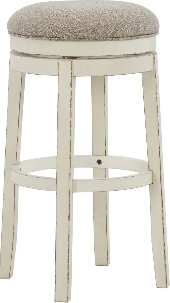 Signature Design by Ashley® Realyn Chipped White Bar Height Stool - Set of 2