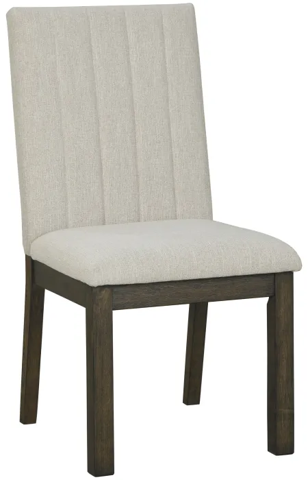 Benchcraft® Nashbryn Antique White Upholstered Side Chair - Set of 2