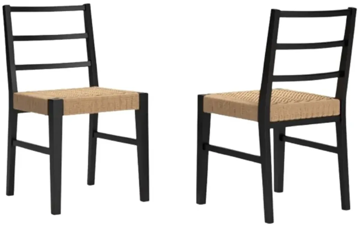 Millennium® by Ashley Isanti Black/Light Brown Dining Side Chair