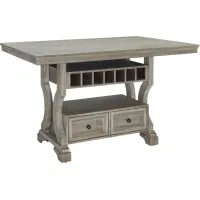 Signature Design by Ashley® Moreshire Bisque Counter Height Dining Table