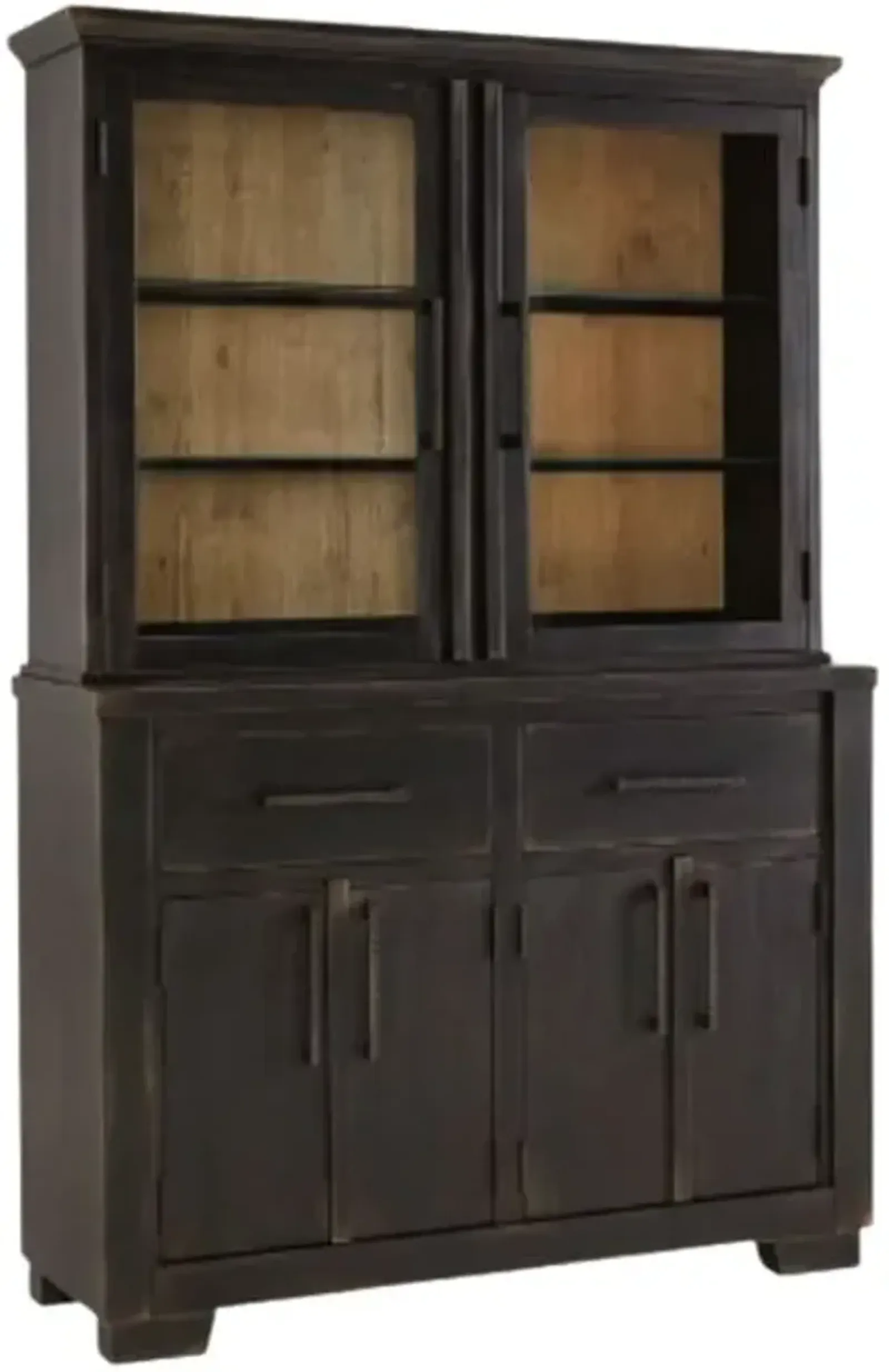 Signature Design by Ashley® Galliden Black/Brown Dining Buffet and Hutch