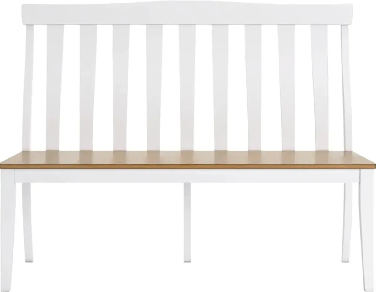 Signature Design by Ashley® Ashbryn Natural/White Dining Bench